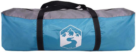 vidaXL Camping Tent Igloo Blue for 1 Person 130x250x97cm