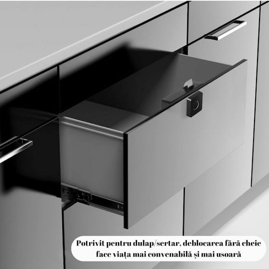 Lacăt Electronic în culoare Negru cu Conectivitate Bluetooth