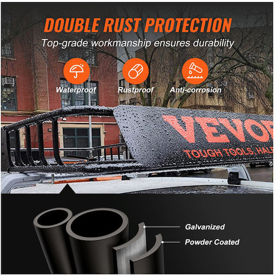 Vevor Metallic Car Roof Rack Universal 130.5x91.5cm ()