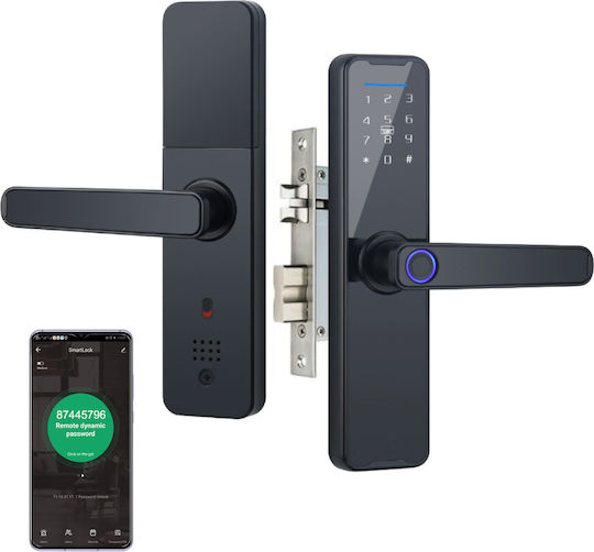 Electronic Lock in color Black with Connectivity Wi-Fi