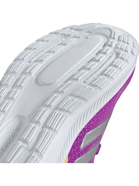 Runfalcon 5 Runfalcon 5 Kids Sports Shoes Running with Hoop & Loop Closure Purple Burst / Silver Metallic / Semi Spark