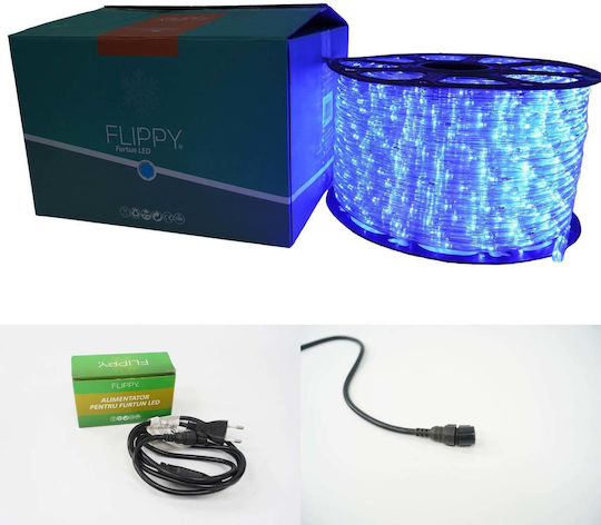 Christmas Light Tube Blue 220V 192 Light Bulbs 8m IP65
