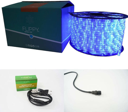 Christmas Light Tube Blue 220V 192 Light Bulbs 8m IP65