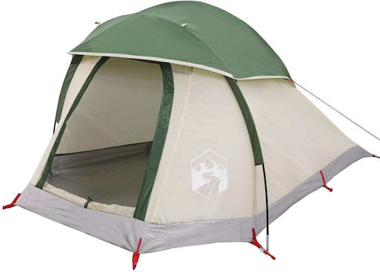 vidaXL Camping Tent Igloo Green for 1 Person 244x122x91cm