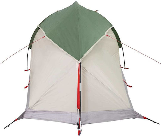 vidaXL Camping Tent Igloo Green for 1 Person 244x122x91cm