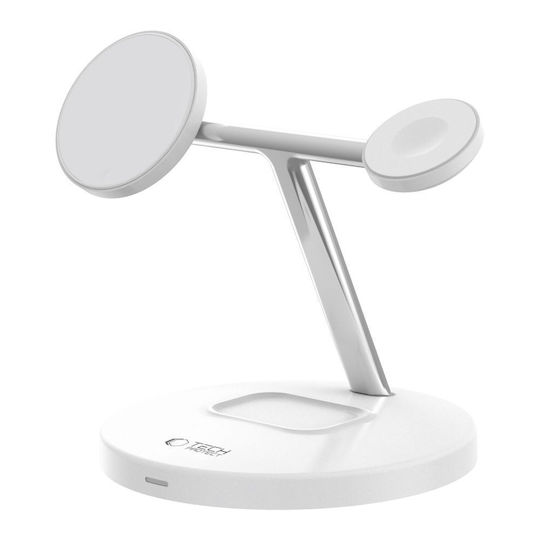 Tech-Protect Magsafe Charger 15W Whites (QI15W-A35 3in1 Magnetic)