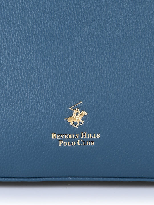 Beverly Hills Polo Club Дамска Чанта Tote За Ръка Син