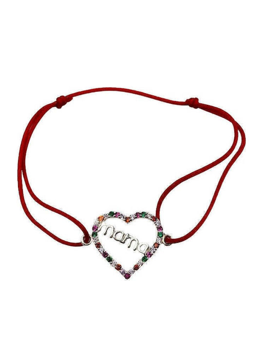 Damen Armband mit Design Mutti aus Silber mit Zirkon