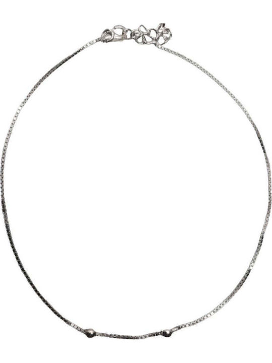 925 Silver Anklet Adjustable Model