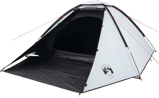 vidaXL Cort de Camping Igloo Alb pentru 4 Persoane