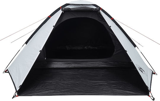 vidaXL Cort de Camping Igloo Alb pentru 4 Persoane