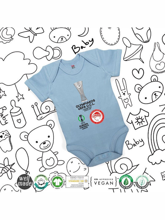 Olympiacos Baby-Strampler Blau
