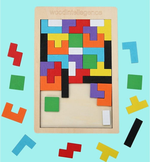 Wooden Kids Peg Puzzle 40pcs