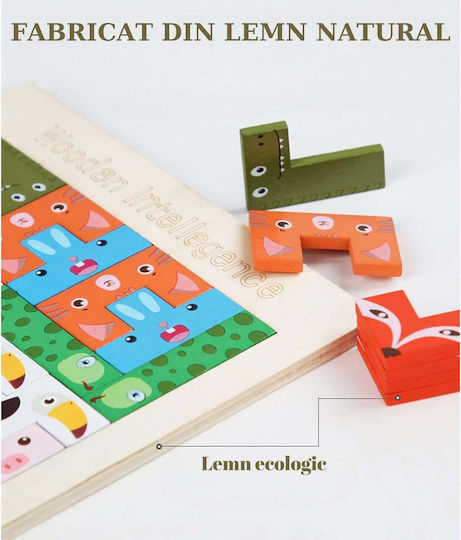 Ξύλινο Παιδικό Puzzle Σφηνώματα 40pcs