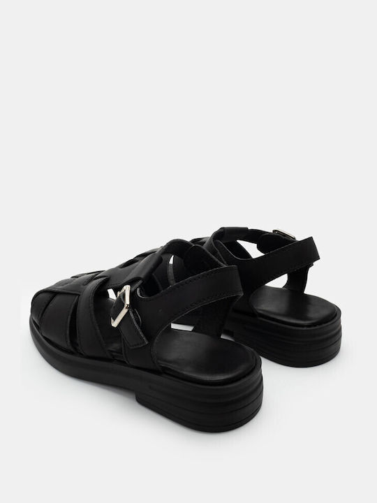 Flatform Sandals Straps & Platform 4256901-black