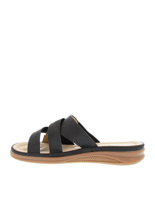 Women's Flat Sandals Anatomic in Black Color