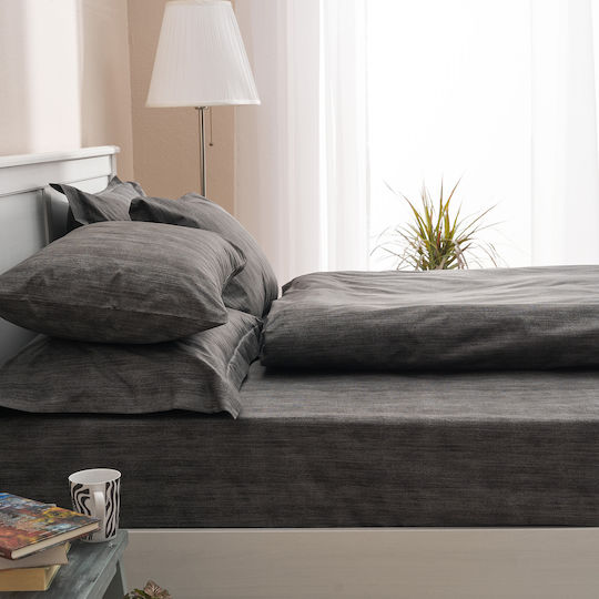 Charalambidis Textiles Κουβερλί Μονό Μαύρο 160x230cm
