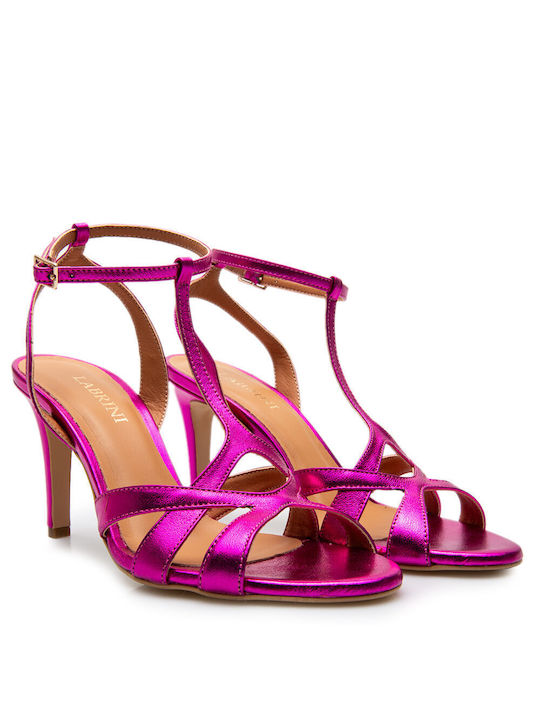 Labrini Damen Sandalen in Fuchsie Farbe