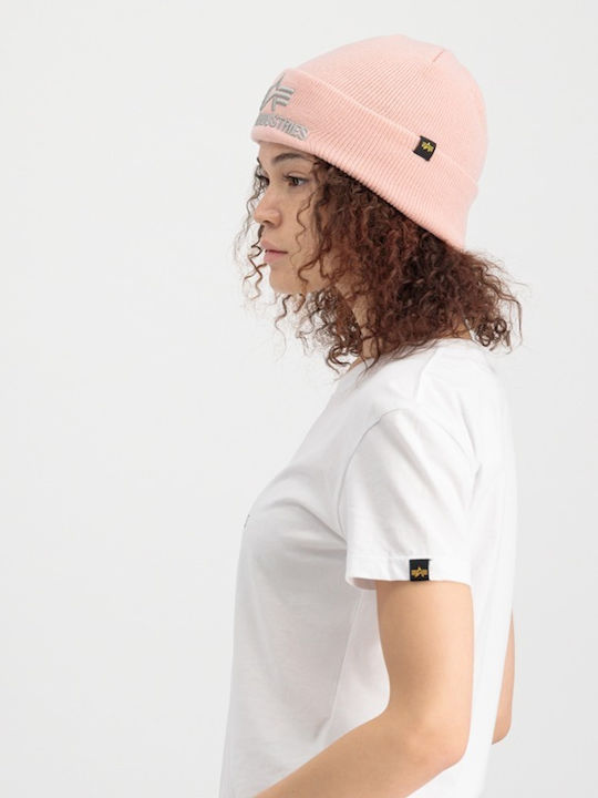 Alpha Industries Beanie Frauen Beanie Gestrickt in Rosa Farbe