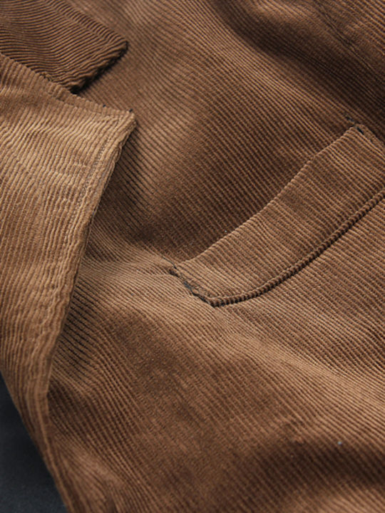 Men's Winter Suit Jacket Brown