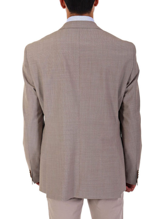 Men's Suit Jacket Regular Fit Beige