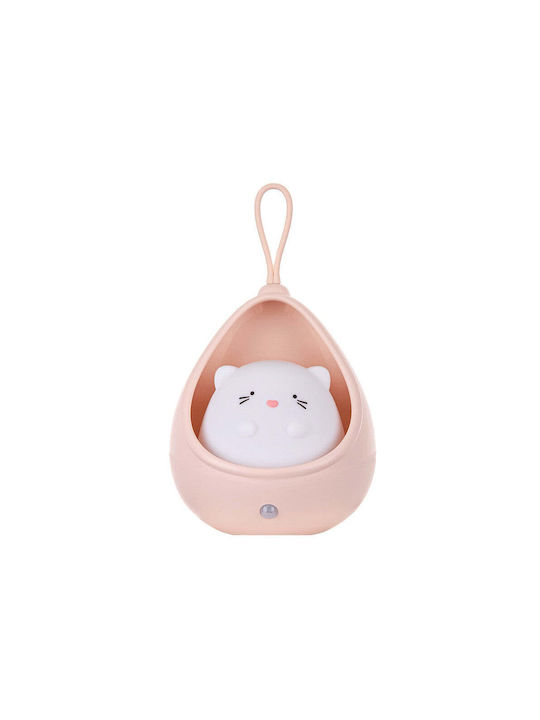 Lumini LED Lampă decorativă pentru copii Roz 12.5x10.6x7.5εκ.
