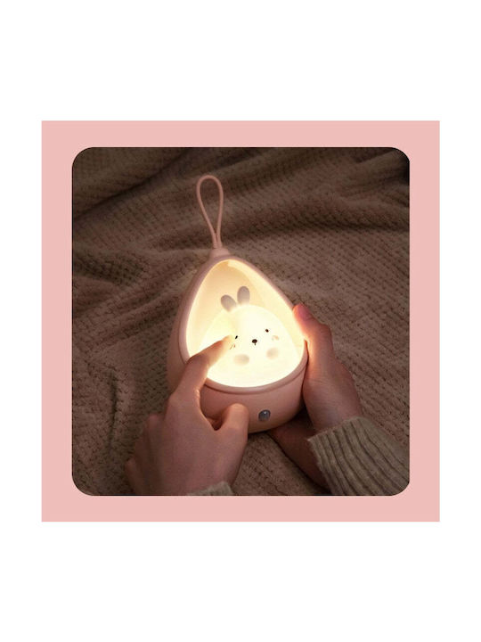 Led Kids Decorative Lamp Pink 12.5x10.6x7.5εκ.
