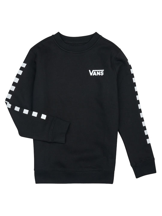 Vans Kids Sweatshirt Black Exposition Check Ii Crew