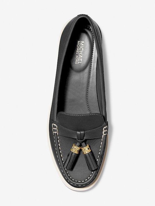 Kiernan Leather Leather Women's Moccasins in Black Color