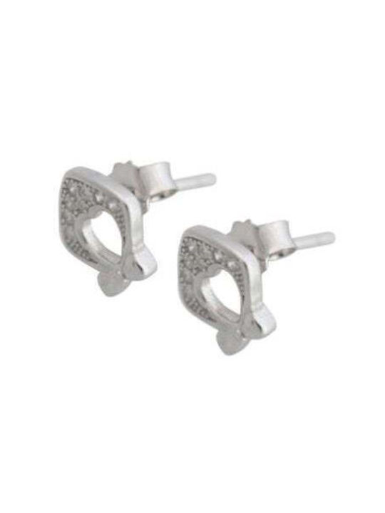925 Silver Bow Earrings