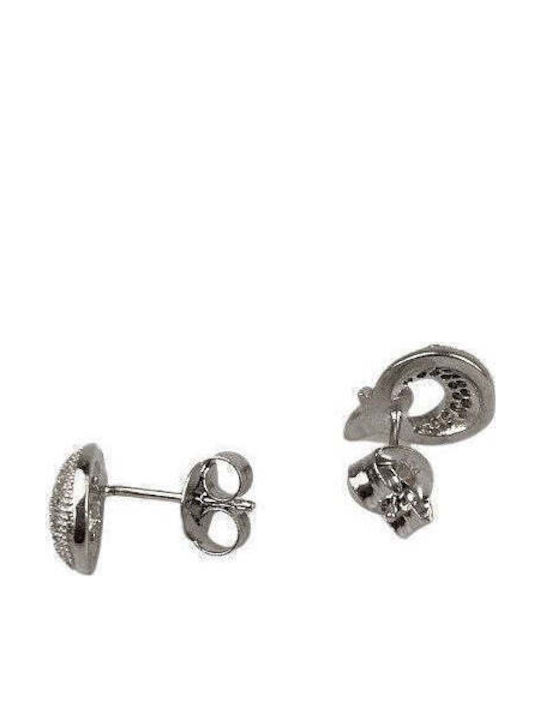 Earrings Silver 925 Butterfly On Circle