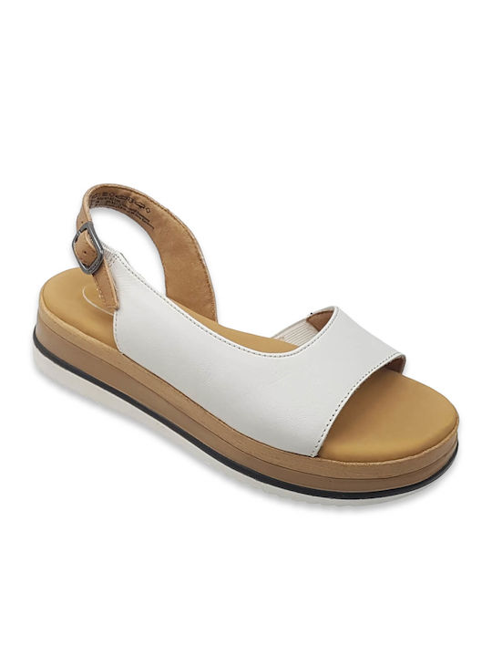 Tamaris Leather Women's Sandals White