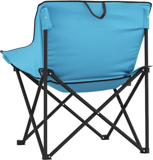 vidaXL Chair Beach Blue 59x54x67cm Set of 2pcs