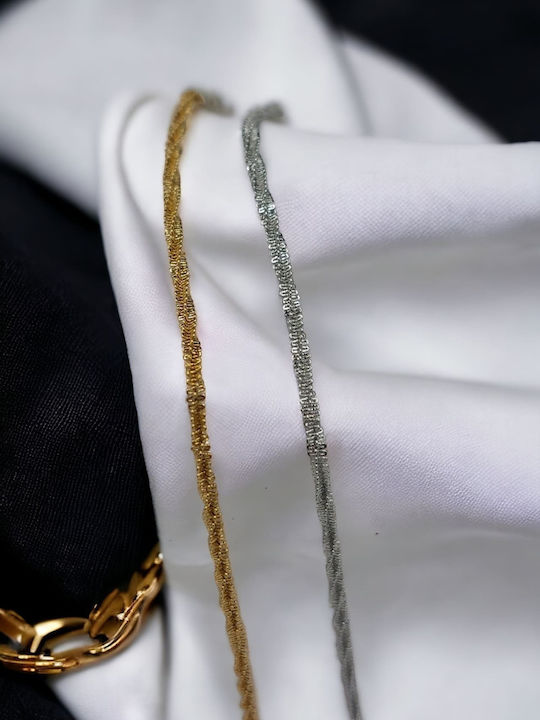 Chain Hand Spiral made of Steel Gold-plated