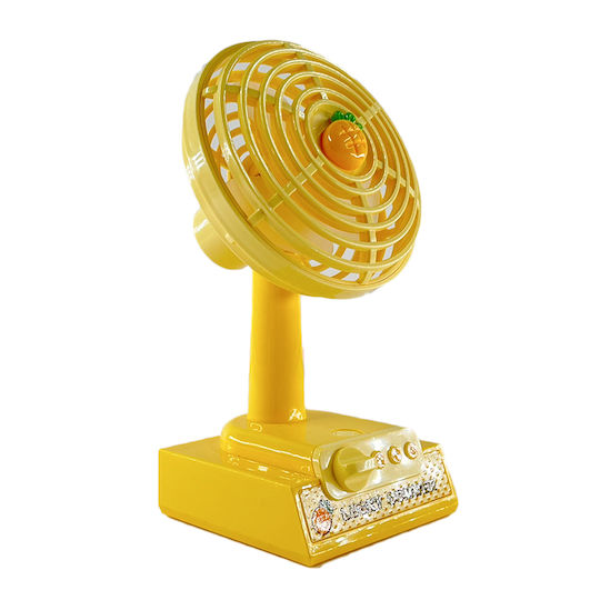 Rechargeable Mini Table Fan Yellow Ys2287yellow