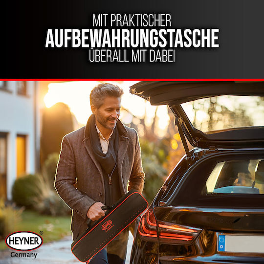 Heyner Hand Operated Scissor Jack with Lifting Capacity up to 38cm and Weight Capacity up to 1.5 Tons