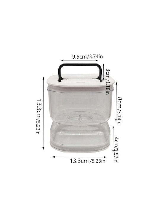 Lunchbox Kunststoff Weiß 1400ml 1Stück