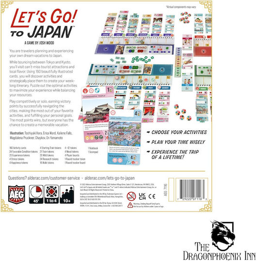 Board Game Let's Go! To Japan for 1-5 Players 10+ Years Old (EN) Alderac