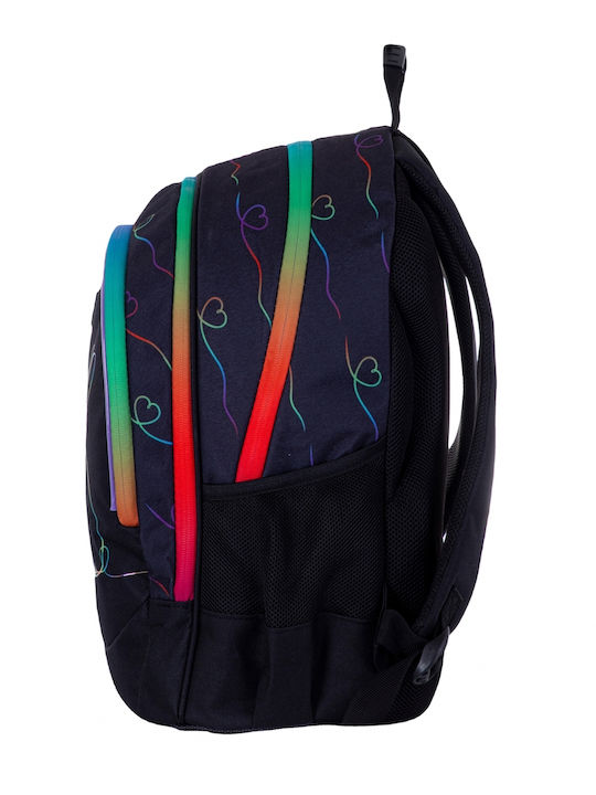 Rainbow Ученическа Раница Гимназия с Джоб за Бутилка Многоцветна 20л 28 x 15 x 39см