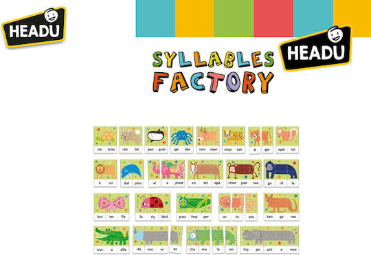 Puzzle pentru Copii Syllable Workshop 63buc Headu