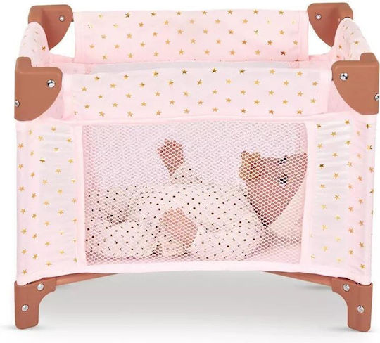 Детска играчка Battat Сгъваема кукленска люлка Lulla Baby 14" 33 X 15.24 X 12.7 Cm Розова