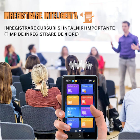 Intelligent Bidirectional Real-time Translator Instant Online Voice Translation In 135 Languages Wifi Hotspot Visionhub Translator 4.0 Inch Hd Touchscreen Offline Translation