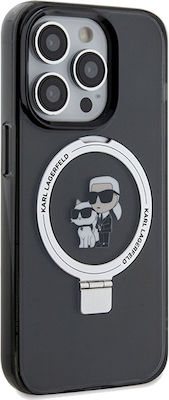 Karl Lagerfeld Karl&choupettte Umschlag Rückseite Kunststoff Schwarz (iPhone 14 Pro Max)