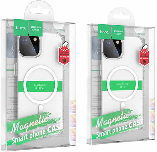 Hoco Airbag Back Cover Magnetic Transparent (iPhone 15 Pro)