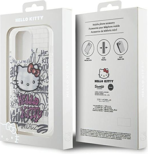 Hello Kitty Задна корица Пластмаса Бял (iPhone 15 Pro Max)
