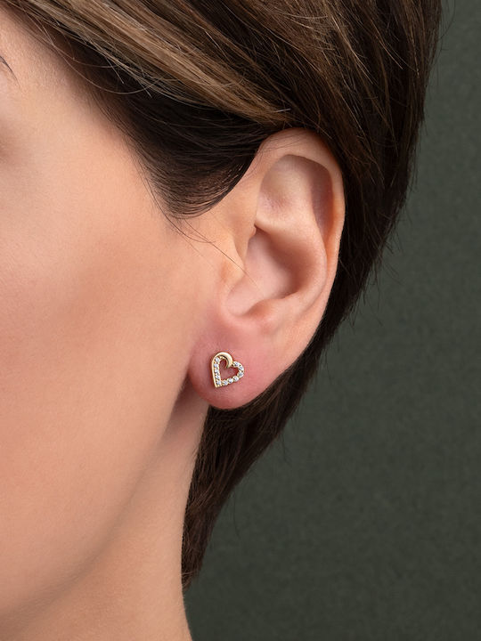 George Art Jewels Обици от Злато 14K с Камъни
