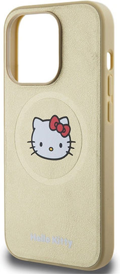 Hello Kitty Задна корица Пластмаса Златист (iPhone 15 Pro)