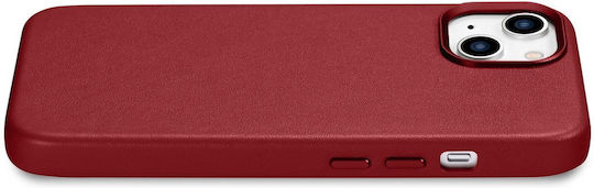 iCarer For Apple Back Cover Δερμάτινο Μπεζ (iPhone 14 Plus)