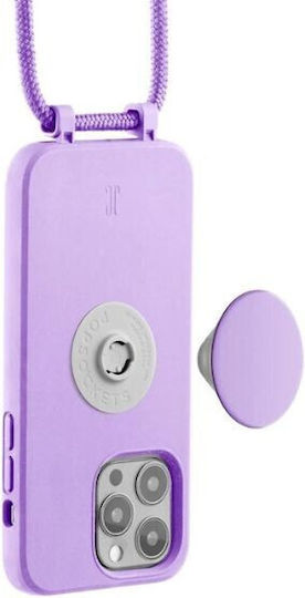 Just Elegance Popgrip Back Cover Silicone Lilac (iPhone 13 Pro Max)