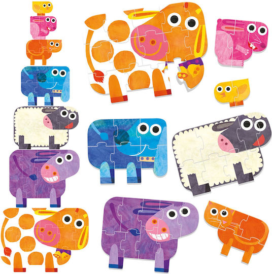 Kinderpuzzle On Farm Headu